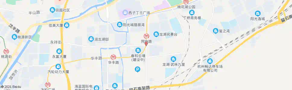 杭州同协路杭玻街口_公交站地图_杭州公交_妙搜公交查询2025