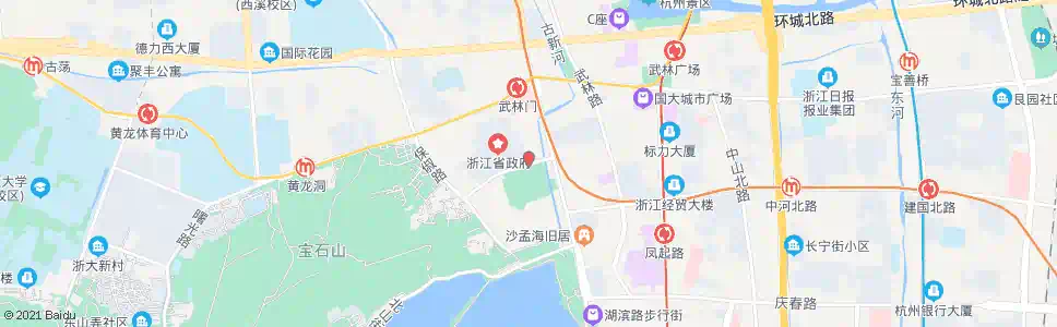 杭州省府大楼_公交站地图_杭州公交_妙搜公交查询2025