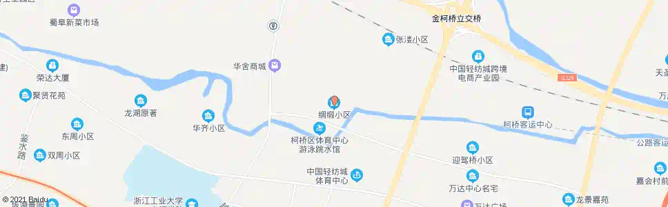 杭州绸缎小区(南)_公交站地图_杭州公交_妙搜公交查询2025