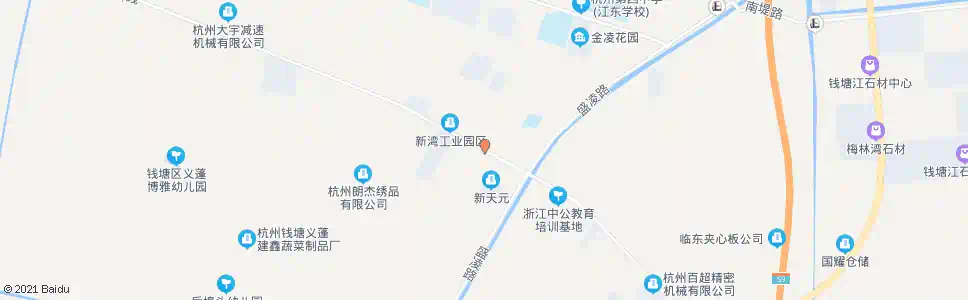 杭州塘新路口_公交站地图_杭州公交_妙搜公交查询2025