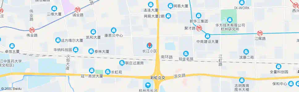 杭州长江小区_公交站地图_杭州公交_妙搜公交查询2025
