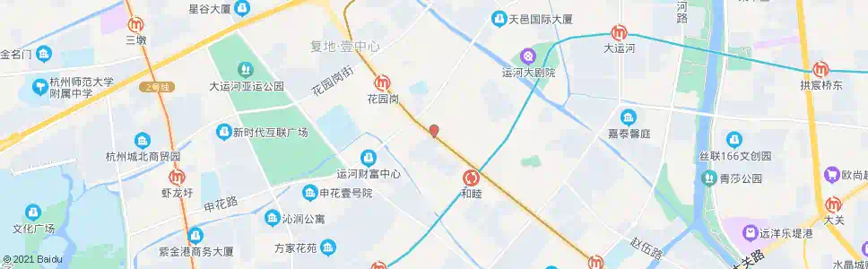杭州方家塘_公交站地图_杭州公交_妙搜公交查询2025