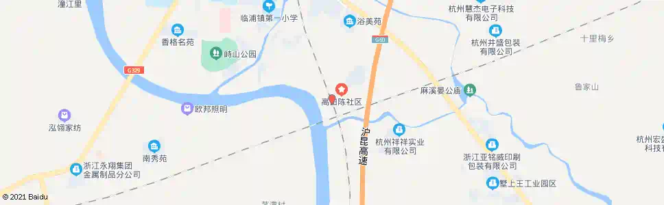 杭州高田陈村_公交站地图_杭州公交_妙搜公交查询2025