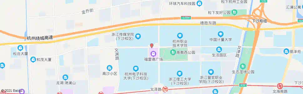 杭州学源街文泽路西口_公交站地图_杭州公交_妙搜公交查询2025