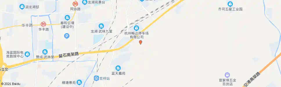 杭州茶花村东_公交站地图_杭州公交_妙搜公交查询2025