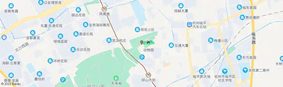 杭州临平公园_公交站地图_杭州公交_妙搜公交查询2025