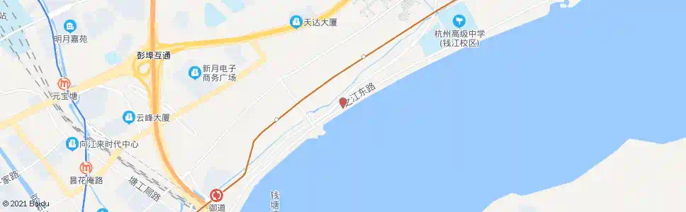 杭州五福凉亭南_公交站地图_杭州公交_妙搜公交查询2025