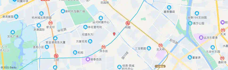杭州东园村_公交站地图_杭州公交_妙搜公交查询2025