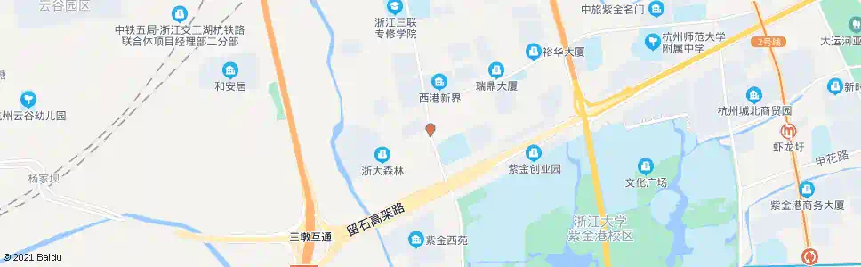 杭州西园路西园三路口_公交站地图_杭州公交_妙搜公交查询2025
