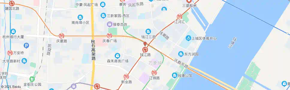杭州钱江路站_公交站地图_杭州公交_妙搜公交查询2025