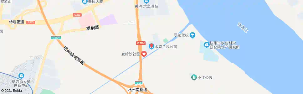 杭州水韵金沙公寓_公交站地图_杭州公交_妙搜公交查询2025