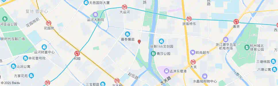 杭州勤俭桥北_公交站地图_杭州公交_妙搜公交查询2025