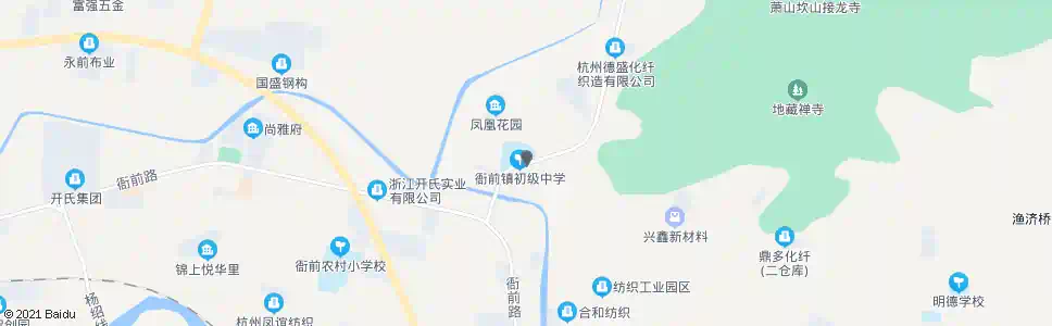 杭州衙前初中_公交站地图_杭州公交_妙搜公交查询2025