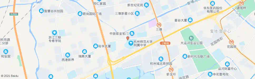 杭州振华路双港路口_公交站地图_杭州公交_妙搜公交查询2025