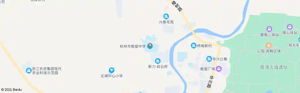 杭州瓶窑镇中学_公交站地图_杭州公交_妙搜公交查询2025