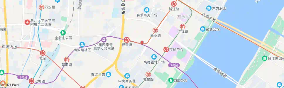 杭州解放路钱江路口_公交站地图_杭州公交_妙搜公交查询2025