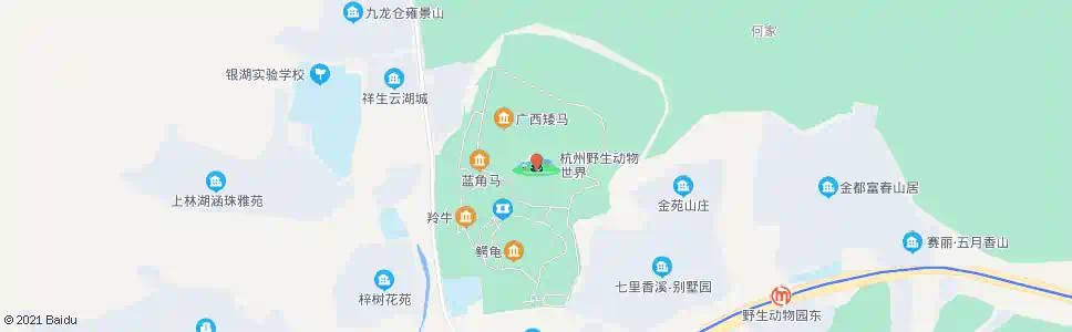 杭州野生动物世界_公交站地图_杭州公交_妙搜公交查询2025