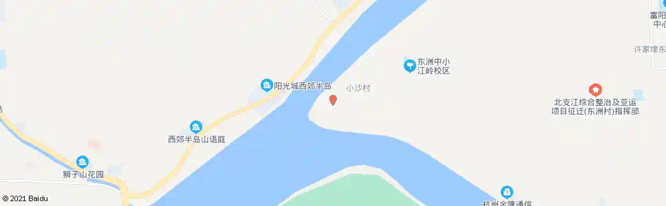 杭州小沙1_公交站地图_杭州公交_妙搜公交查询2025