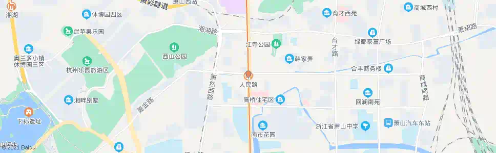 杭州地铁人民路站_公交站地图_杭州公交_妙搜公交查询2025