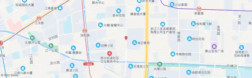 杭州西兴路汉江东路口_公交站地图_杭州公交_妙搜公交查询2025