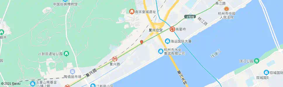 杭州复兴路紫花路口_公交站地图_杭州公交_妙搜公交查询2025
