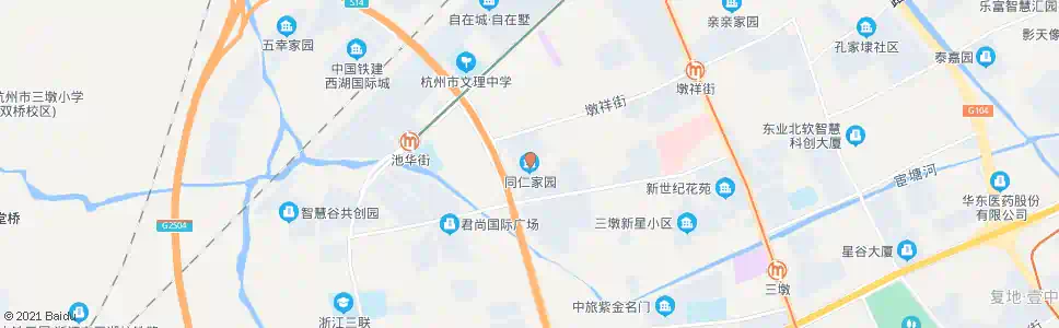 杭州同仁家园_公交站地图_杭州公交_妙搜公交查询2025