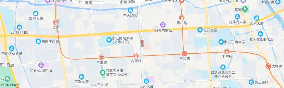 杭州节能公司(翠苑五区)_公交站地图_杭州公交_妙搜公交查询2025