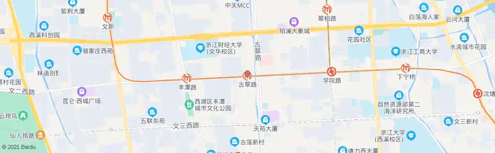 杭州古翠路站_公交站地图_杭州公交_妙搜公交查询2025