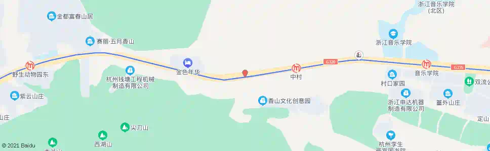 杭州春华村西_公交站地图_杭州公交_妙搜公交查询2025