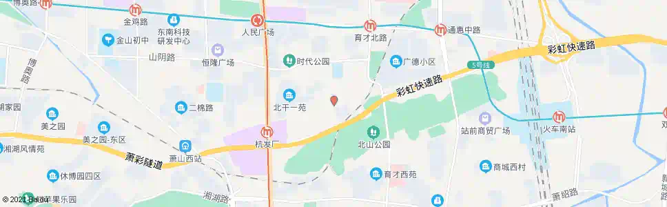 杭州山河花园(红枫小区)_公交站地图_杭州公交_妙搜公交查询2025