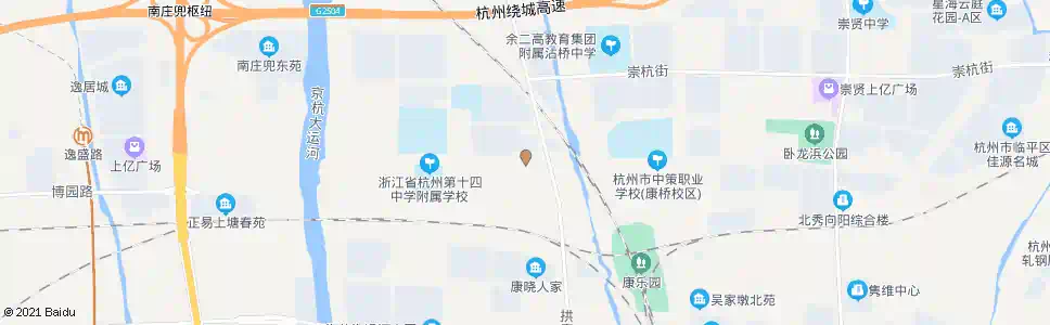 杭州拱康路龙腾街口_公交站地图_杭州公交_妙搜公交查询2025