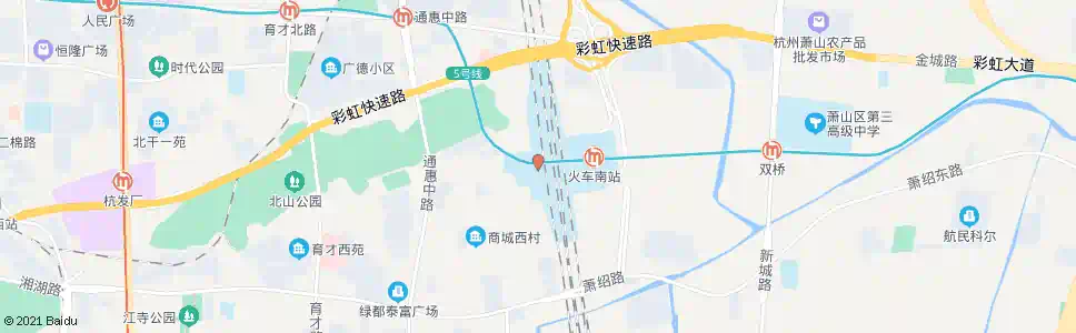 杭州共裕村南_公交站地图_杭州公交_妙搜公交查询2025