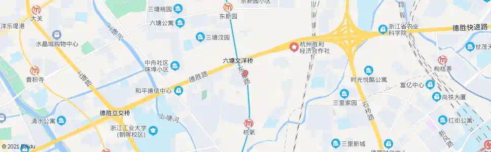 杭州东新路德胜路口_公交站地图_杭州公交_妙搜公交查询2025