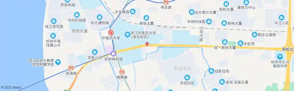 杭州滨文路明德路口_公交站地图_杭州公交_妙搜公交查询2025