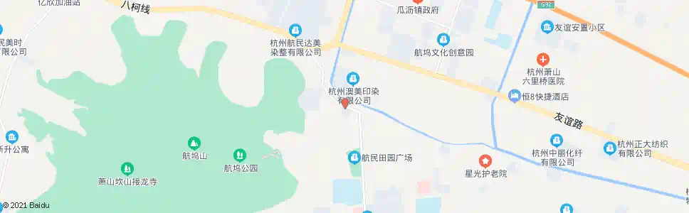 杭州航民宾馆_公交站地图_杭州公交_妙搜公交查询2025