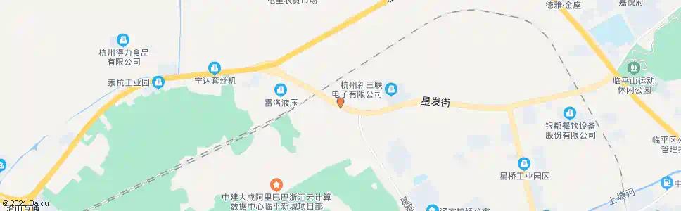 杭州汤家村(星桥)_公交站地图_杭州公交_妙搜公交查询2025