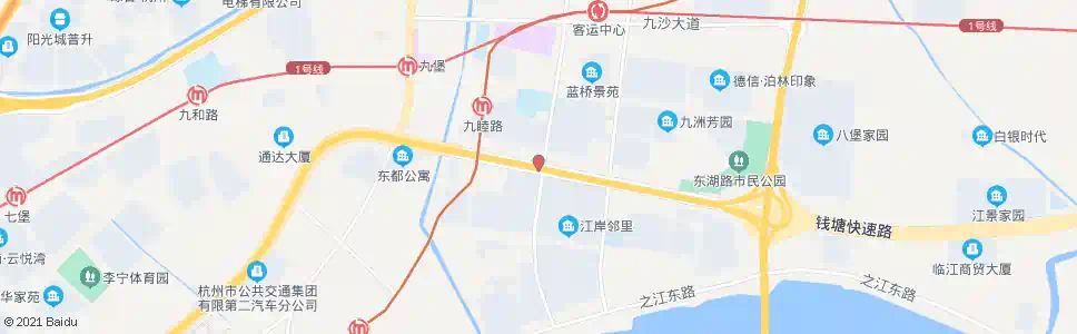 杭州下沙路通盛路口_公交站地图_杭州公交_妙搜公交查询2025