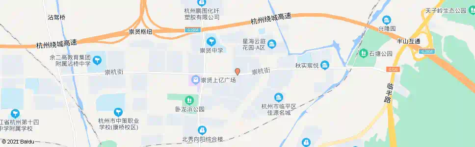 杭州沾驾桥路崇杭街口_公交站地图_杭州公交_妙搜公交查询2025