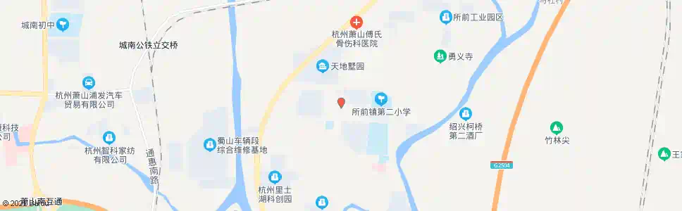 杭州所前镇政府_公交站地图_杭州公交_妙搜公交查询2025