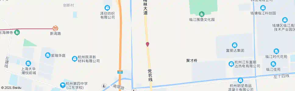 杭州农二场一分场_公交站地图_杭州公交_妙搜公交查询2025