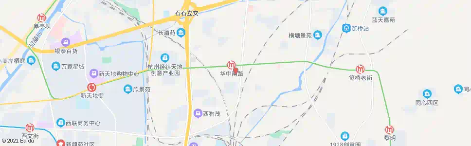 杭州景洲公寓_公交站地图_杭州公交_妙搜公交查询2025
