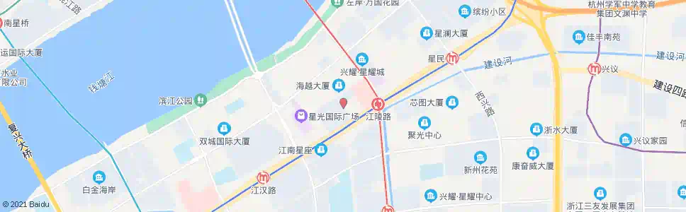 杭州滨江区政府_公交站地图_杭州公交_妙搜公交查询2025