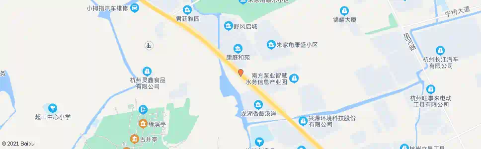 杭州09省道宁桥大道路口_公交站地图_杭州公交_妙搜公交查询2025