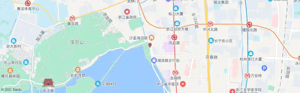 杭州钱塘门外_公交站地图_杭州公交_妙搜公交查询2025