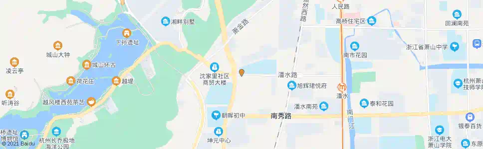 杭州山水苑_公交站地图_杭州公交_妙搜公交查询2025