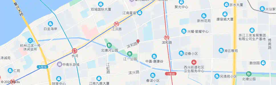 杭州江晖路滨和路口_公交站地图_杭州公交_妙搜公交查询2025
