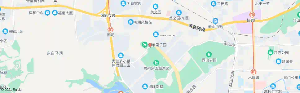 杭州杭州乐园北广场_公交站地图_杭州公交_妙搜公交查询2025