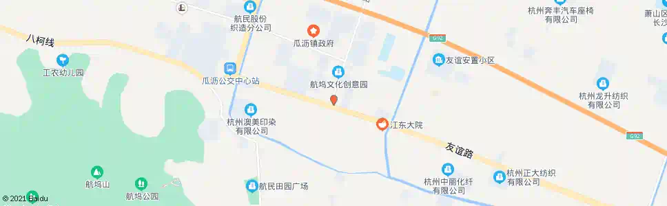 杭州瓜沥镇标(明日宾馆)_公交站地图_杭州公交_妙搜公交查询2025