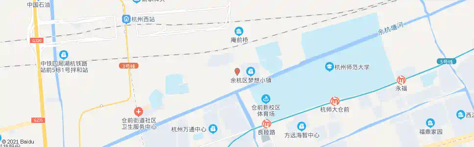杭州仓兴街东_公交站地图_杭州公交_妙搜公交查询2025