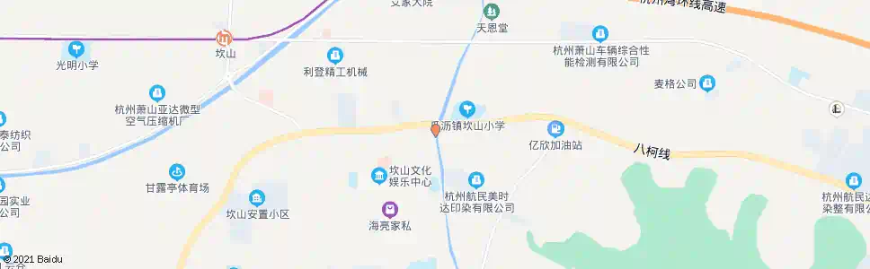 杭州坎山下街菜场_公交站地图_杭州公交_妙搜公交查询2025